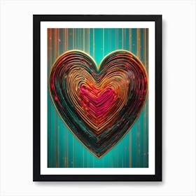 Heart Sparks Art Print