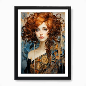 Portrait Of A Girl Art Print