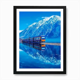 Train In Kazakhstan Art Print