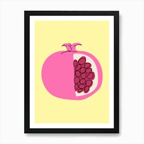 Pomegranate Colorful Fruit Print Art Print