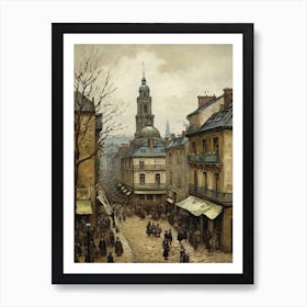 Paris Van Gogh Style 3 Art Print