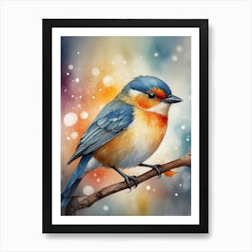 Bird On A Branch 3 Art Print