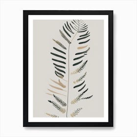 Bracken Fern Wildflower Simplicity Art Print