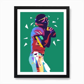 American Football Pop Art 11 Art Print