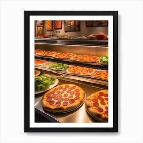 Pizzas On Display Art Print