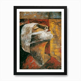 Woman With A Headband Art Print