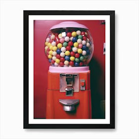 Bubble Gum Machine Retro Summer Photography 0 Art Print
