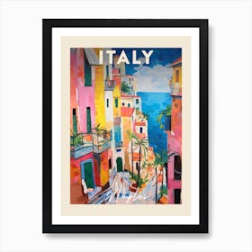 Naples Italy 1 Fauvist Painting Travel Poster Art Print