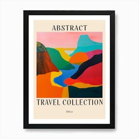 Abstract Travel Collection Poster Bolivia 6 Art Print