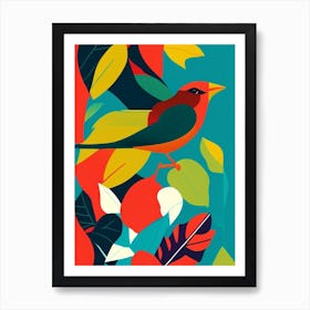 Robin Pop Matisse Bird Art Print