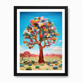 Jaegers Joshua Tree, Nat Viga Style (4) Art Print