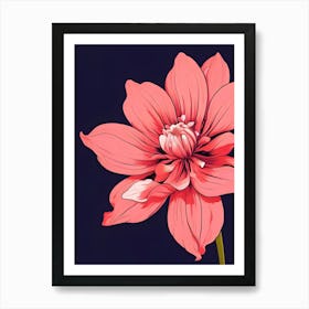 Dahlia Flower 3 Art Print