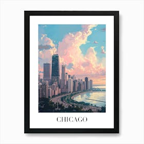 Chicago Skyline 3 Art Print