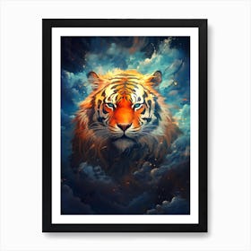 Tiger In The Clouds 1 Art Print