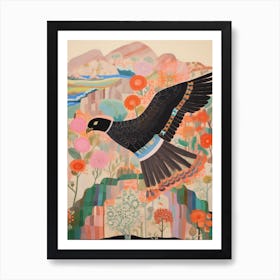 Maximalist Bird Painting California Condor 2 Art Print