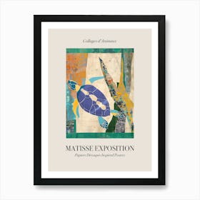 Sea Turtle 4 Matisse Inspired Exposition Animals Poster Art Print