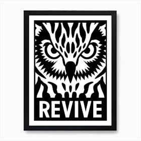 Revive Owl Art Print