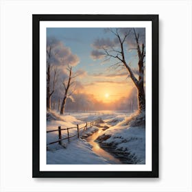 Winter Landscape Art Print