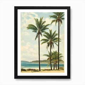 Apollo Bay Beach Australia Vintage Art Print