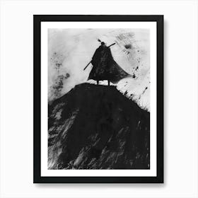 Sketched Black And White 25 Art Print