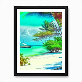 Pemba Island Tanzania Soft Colours Tropical Destination Art Print