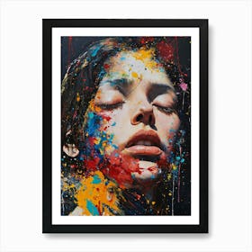 Woman'S Face 3 Art Print