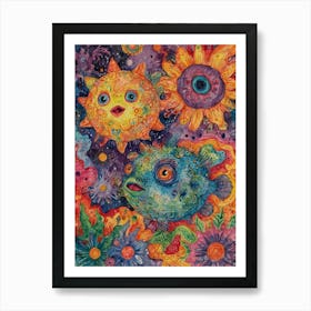 Psychedelic Fish 1 Art Print