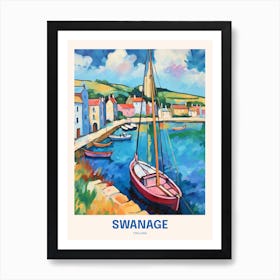 Swanage England Uk Travel Poster Art Print