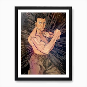 Van Damme JCVD Action Art Print