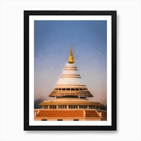 Buddhist Temple Kanchanaburi Thailand Art Print