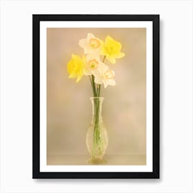 Daffodils In A Vase Art Print