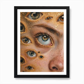 Golden Eyes Art Print