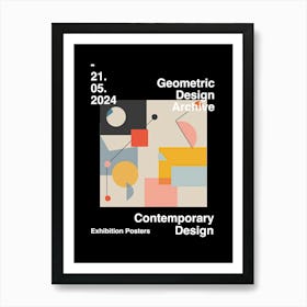 Geometric Design Archive Poster 40 Art Print