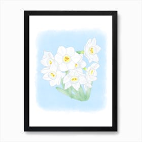 Daffodil Flowers Art Print