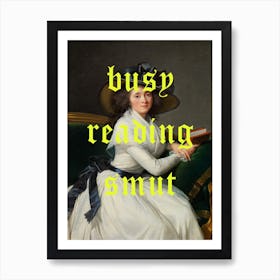 Busy Reading Smut Renaissance Painting Art Print