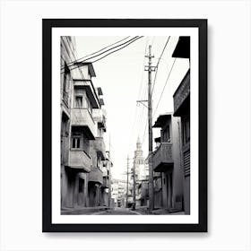 Izmir, Turkey, Photography In Black And White 2 Art Print