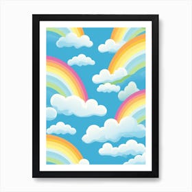 Rainbows And Clouds Art Print