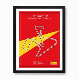 Racetrack Jerez Art Print