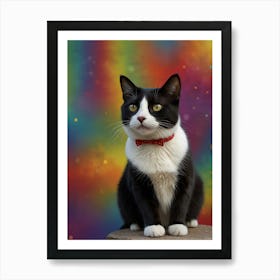 Rainbow Cat 2 Art Print