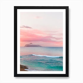 Anse Chastanet Beach, St Lucia Pink Photography 2 Art Print