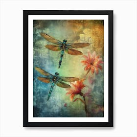 Dragonfly Coastal 2 Art Print