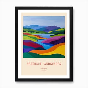Colourful Abstract Loch Lomond Scotland 1 Poster Art Print