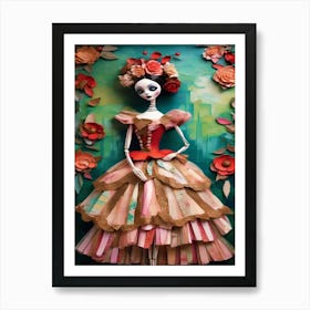 Day Of The Dead Marionette Art Print