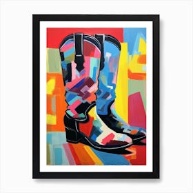 Matisse Inspired Cowgirl Boots 9 Art Print