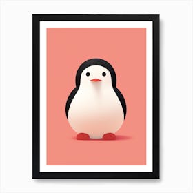 Minimalist Penguin Illustration Art Print