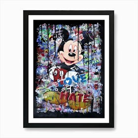 Smile Mickey Art Print