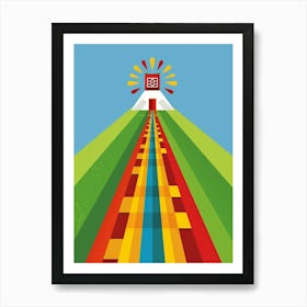 Rainbow Road 1 Art Print