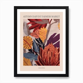 Fall Botanicals Celosia 2 Poster Art Print
