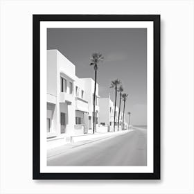 Djerba, Tunisia, Black And White Photography 1 Art Print