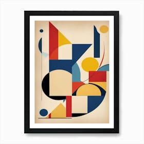 bauhaus geometric exhibition print 5 Art Print